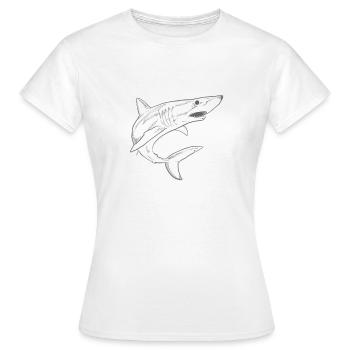 Hai / Hai - Frauen T-Shirt - Weiß - Vorne - AI Model Female 172 dark (172cm)