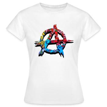 Anarchy - Women's T-Shirt - white - Front - AI Model Female 172 dark (172cm)