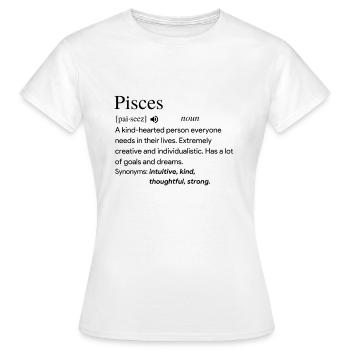 Définition des poissons - T-shirt Femme - blanc - Devant - AI Model Female 172 dark (172cm)