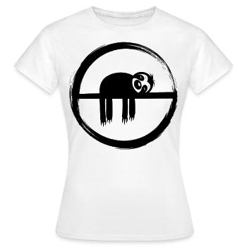 Paresseux Se détendre Relaxant - T-shirt Femme - blanc - Devant - AI Model Female 172 dark (172cm)