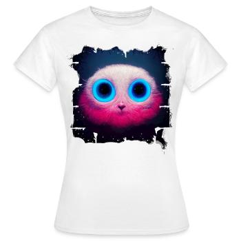 space minou - T-shirt Femme - blanc - Devant - AI Model Female 172 dark (172cm)