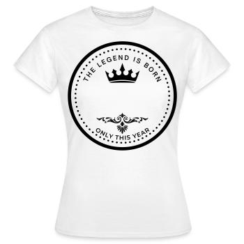 Naissance personnalisable - T-shirt Femme - blanc - Devant - AI Model Female 172 dark (172cm)