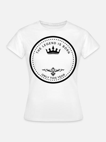 Anpassbare Geburt - Frauen T-Shirt - Weiß