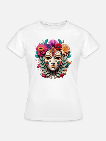 Venezianische Maske 1 - Frauen T-Shirt - Weiß