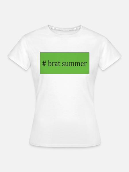 # brat summer - Women's T-Shirt - white