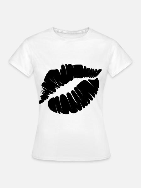 Lippe - Frauen T-Shirt - Weiß