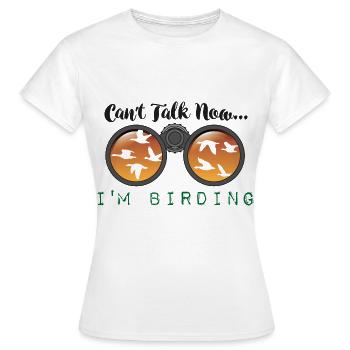 Ornithologist birdscience birds observe saying - Women's T-Shirt - white - Front - AI Model Female 172 dark (172cm)