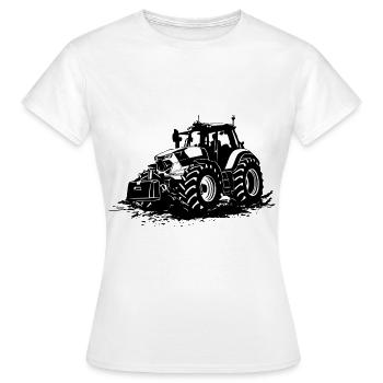 Tractor - tractor - tug - farmer - Women's T-Shirt - white - Front - AI Model Female 172 dark (172cm)