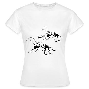 Cafards en cours d'exécution - T-shirt Femme - blanc - Devant - AI Model Female 172 dark (172cm)