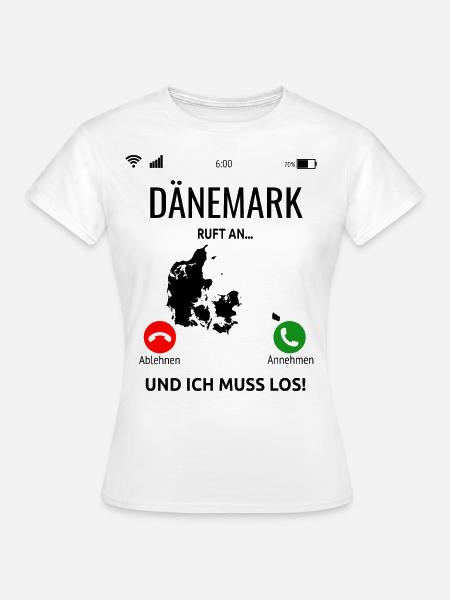 Dänemark Nordsee Ostsee Urlaub Idee - Frauen T-Shirt - Weiß