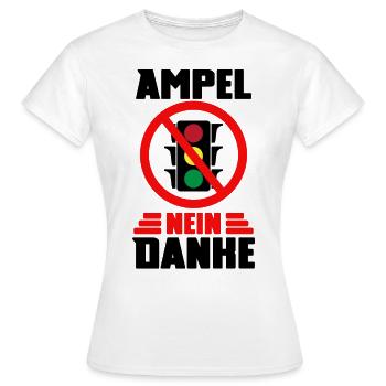 Ampel #Rücktritt der Regierung - Frauen T-Shirt - Weiß - Vorne - AI Model Female 172 dark (172cm)