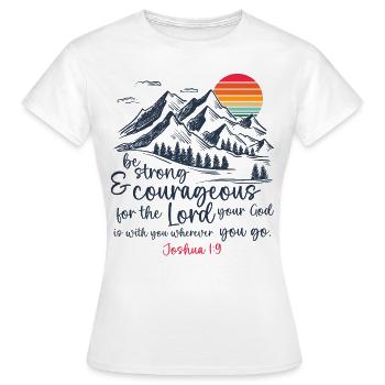 Jesus Christus - Christliches Shirt Bibelvers - Frauen T-Shirt - Weiß - Vorne - AI Model Female 172 dark (172cm)