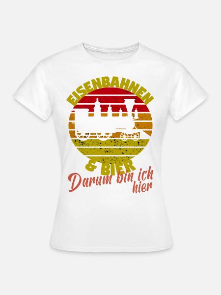 Modeleisenbahner Modeleisenbahn Modellzug Bier - Frauen T-Shirt - Weiß