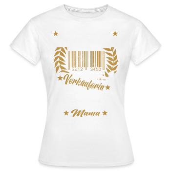 Verkäuferin Muttertag Einzelhandel Verkäufer - Frauen T-Shirt - Weiß - Vorne - AI Model Female 172 dark (172cm)