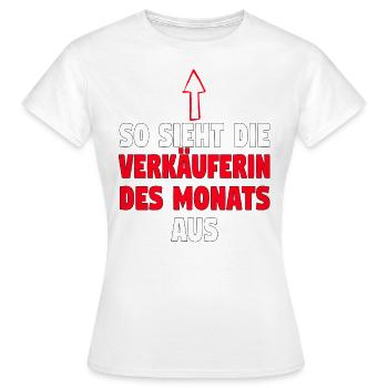 Verkäuferin Muttertag Einzelhandel Verkäufer - Frauen T-Shirt - Weiß - Vorne - AI Model Female 172 dark (172cm)