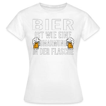 Himmelfahrt Bier Nachbarn Saufen Vatertag Nachbar - Frauen T-Shirt - Weiß - Vorne - AI Model Female 172 dark (172cm)