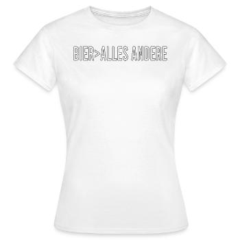 Vatertag Himmelfahrt Bier Nachbar Nachbarn Saufen - Frauen T-Shirt - Weiß - Vorne - AI Model Female 172 dark (172cm)