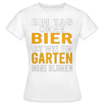 Vatertag Himmelfahrt Bier Nachbar Nachbarn Saufen - Frauen T-Shirt - Weiß - Vorne - AI Model Female 172 dark (172cm)