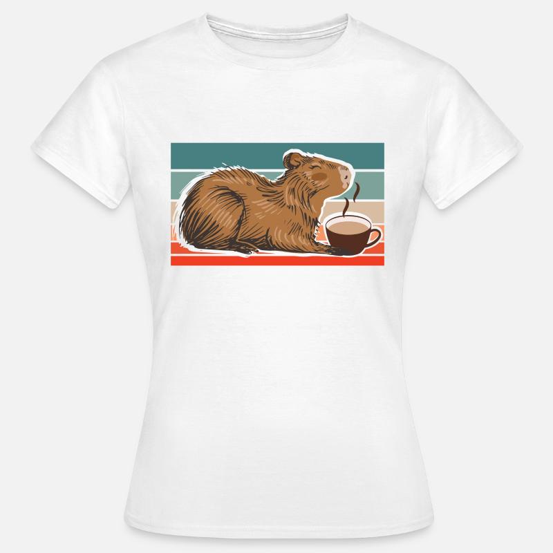 Capybara Capybara Amis Capy Cappybara - T-shirt Femme - blanc