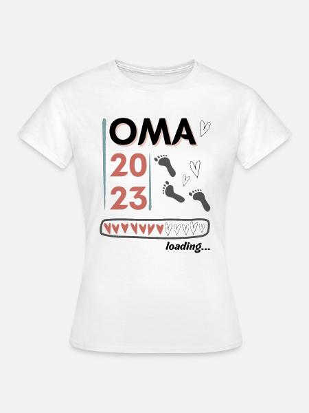 Oma 2023 loading... - Frauen T-Shirt - Weiß