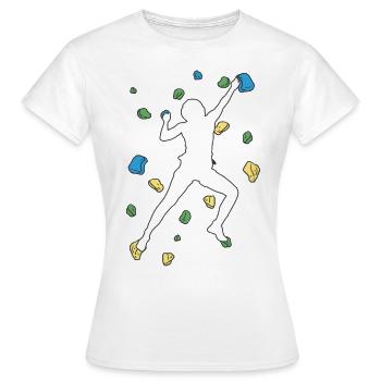 Bloc Bloc Escalade Bloc Bloc - T-shirt Femme - blanc - Devant - AI Model Female 172 dark (172cm)