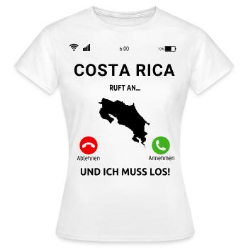 Costa Rica Mittelamerika Urlaub - Frauen T-Shirt - Weiß - Vorne - AI Model Female 172 dark (172cm)