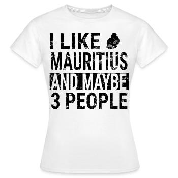 Idée de design de vacances à l’île Maurice - T-shirt Femme - blanc - Devant - AI Model Female 172 dark (172cm)