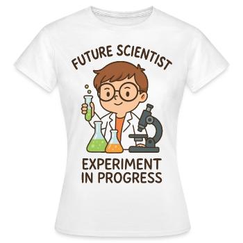Future Scientist - Expérience en cours - T-shirt Femme - blanc - Devant - AI Model Female 172 dark (172cm)