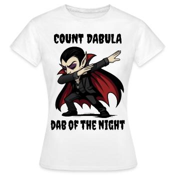 Graf Dabula dabt durch die Nacht - Frauen T-Shirt - Weiß - Vorne - AI Model Female 172 dark (172cm)