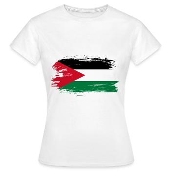 Jordanien Flagge - Frauen T-Shirt - Weiß - Vorne - AI Model Female 172 dark (172cm)
