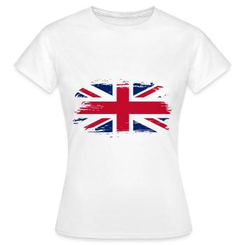 Großbritannien Flagge - Frauen T-Shirt - Weiß - Vorne - AI Model Female 172 dark (172cm)