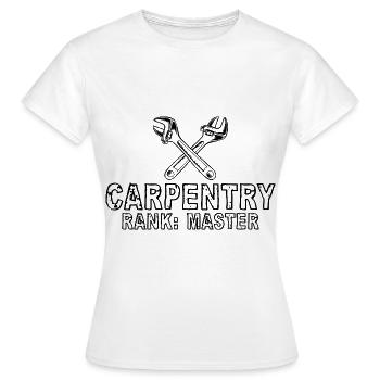 Rang de charpenterie Maître 4 - T-shirt Femme - blanc - Devant - AI Model Female 172 dark (172cm)