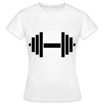 Haltère - T-shirt Femme - blanc - Devant - AI Model Female 172 dark (172cm)