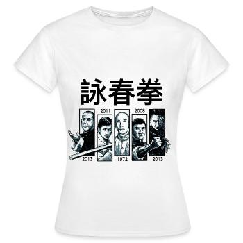 kung-fu - T-shirt Femme - blanc - Devant - AI Model Female 172 dark (172cm)
