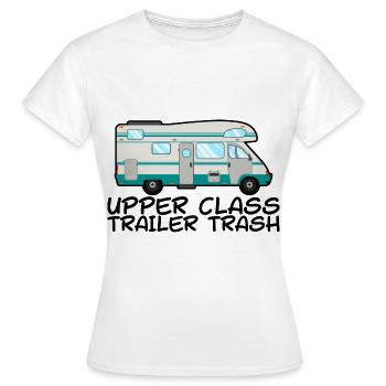 Upper Class Trailer Trash 2 - Frauen T-Shirt - Weiß - Vorne - AI Model Female 172 dark (172cm)