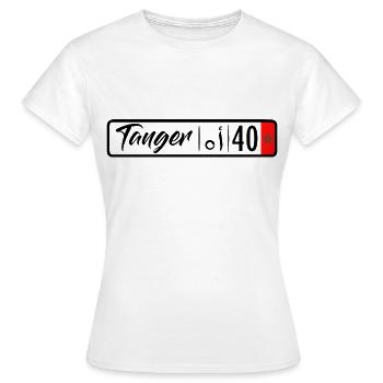 Tanger Nummernschild - Frauen T-Shirt - Weiß - Vorne - AI Model Female 172 dark (172cm)