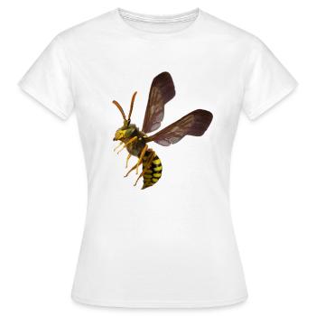 Tshirt guêpe by customstyle - T-shirt Femme - blanc - Devant - AI Model Female 172 dark (172cm)