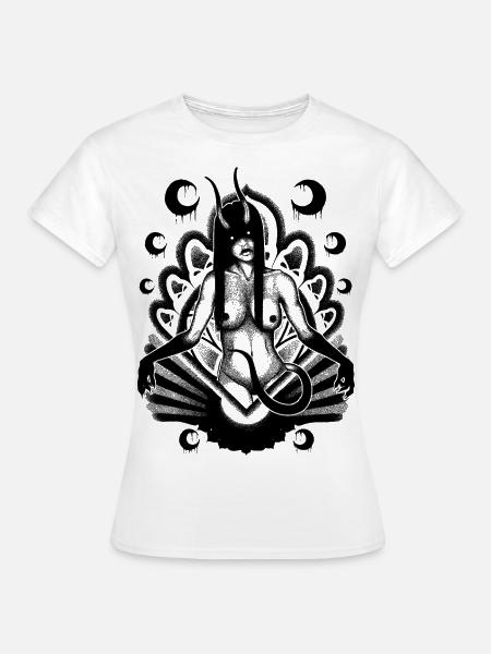 Dämonenmädchen - Frauen T-Shirt - Weiß