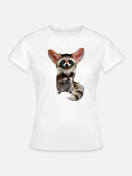 Stinktier Wildtier - Frauen T-Shirt - Weiß