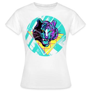 tigre - T-shirt Femme - blanc - Devant - AI Model Female 172 dark (172cm)