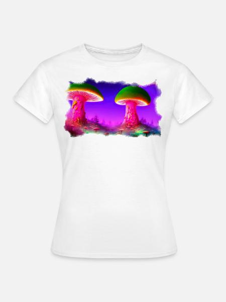 Pilzwelt 2 - Frauen T-Shirt - Weiß