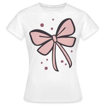 Bow Gift Bow - Women's T-Shirt - white - Front - AI Model Female 172 dark (172cm)
