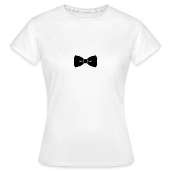 Fliege - Frauen T-Shirt - Weiß - Vorne - AI Model Female 172 dark (172cm)