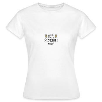 Weinschorle Schorle Badisch - Frauen T-Shirt - Weiß - Vorne - AI Model Female 172 dark (172cm)