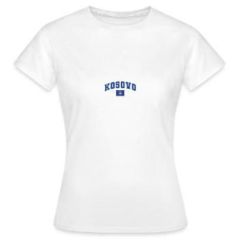 Drapeau du Kosovo Drapeau Jersey Cadeau Kosovar - T-shirt Femme - blanc - Devant - AI Model Female 172 dark (172cm)