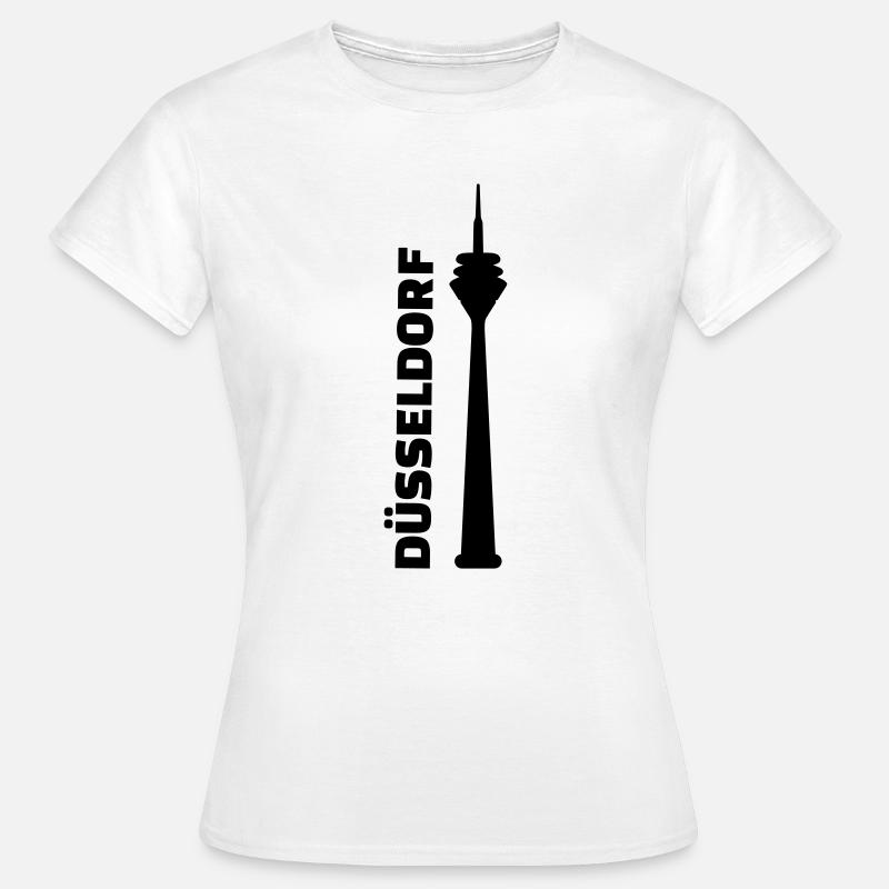 Düsseldorf - Frauen T-Shirt - Weiß