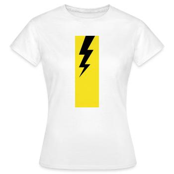 Lightning – Thunderstorm, Storm & Electricity Power - Women's T-Shirt - white - Front - AI Model Female 172 dark (172cm)