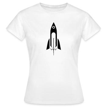 Rakete - Frauen T-Shirt - Weiß - Vorne - AI Model Female 172 dark (172cm)