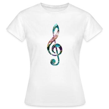 Bodenschlüssel-Sirene - Frauen T-Shirt - Weiß - Vorne - AI Model Female 172 dark (172cm)