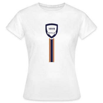 Montpellier football club - T-shirt Femme - blanc - Devant - AI Model Female 172 dark (172cm)